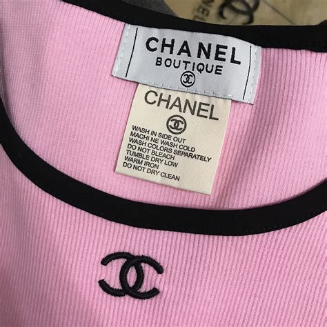 chanel vintage tshirt|chanel vintage crop top.